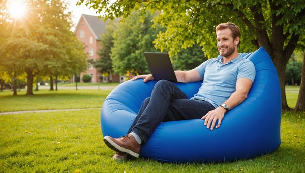 Le fauteuil gonflable : confort à emporter partout !