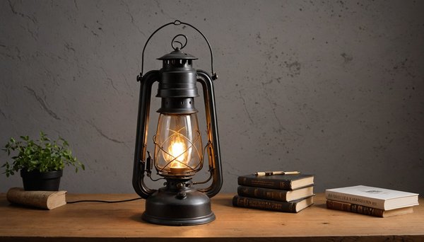 Lampe effet lanterne industrielle : l'élégance au quotidien